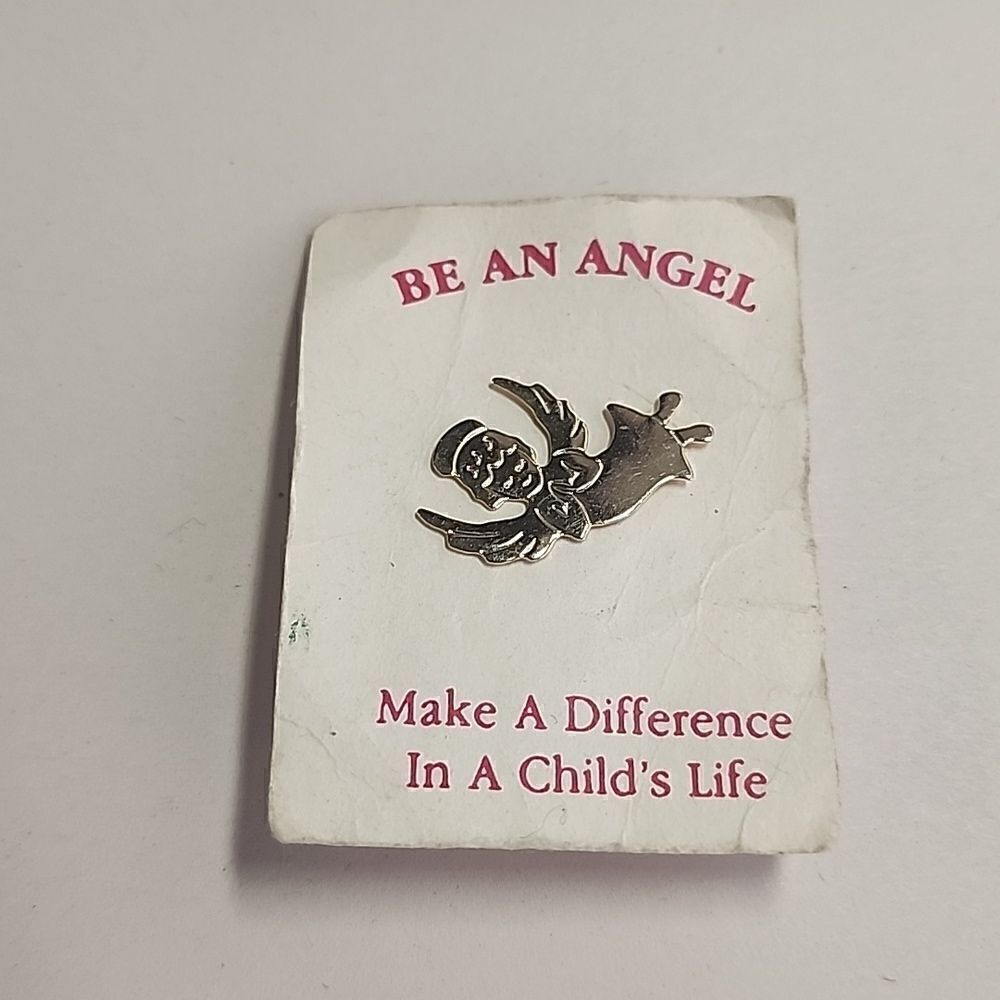 Vintage Gold Tone Angel Pin